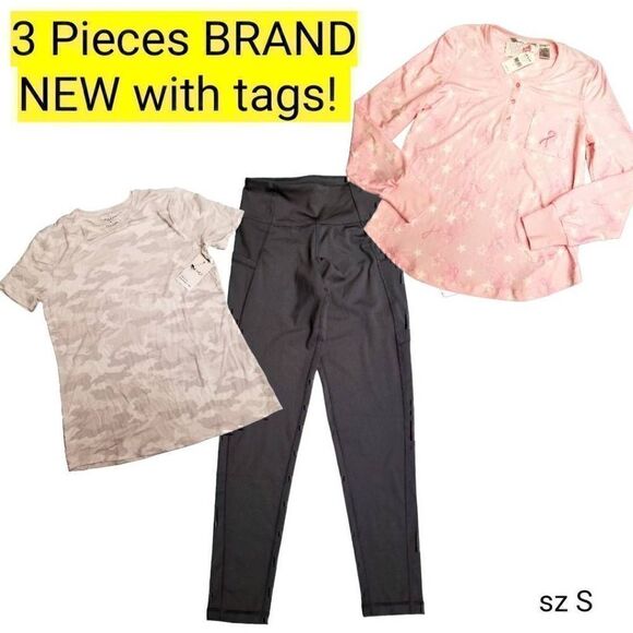 Nicole Miller Pants - Work out Exercise Zumba Lounge Wear Yoga 3 Pieces BRAND NEW 